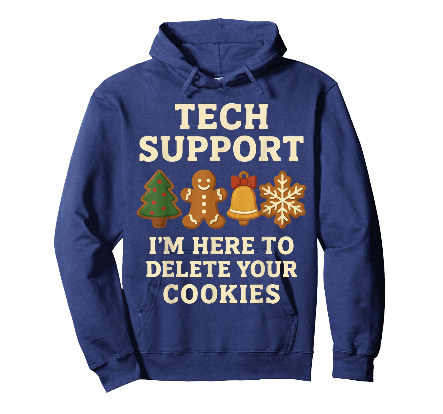 Tech Support Here to Delete Cookies Funny Christmas Pajama T-Shirt