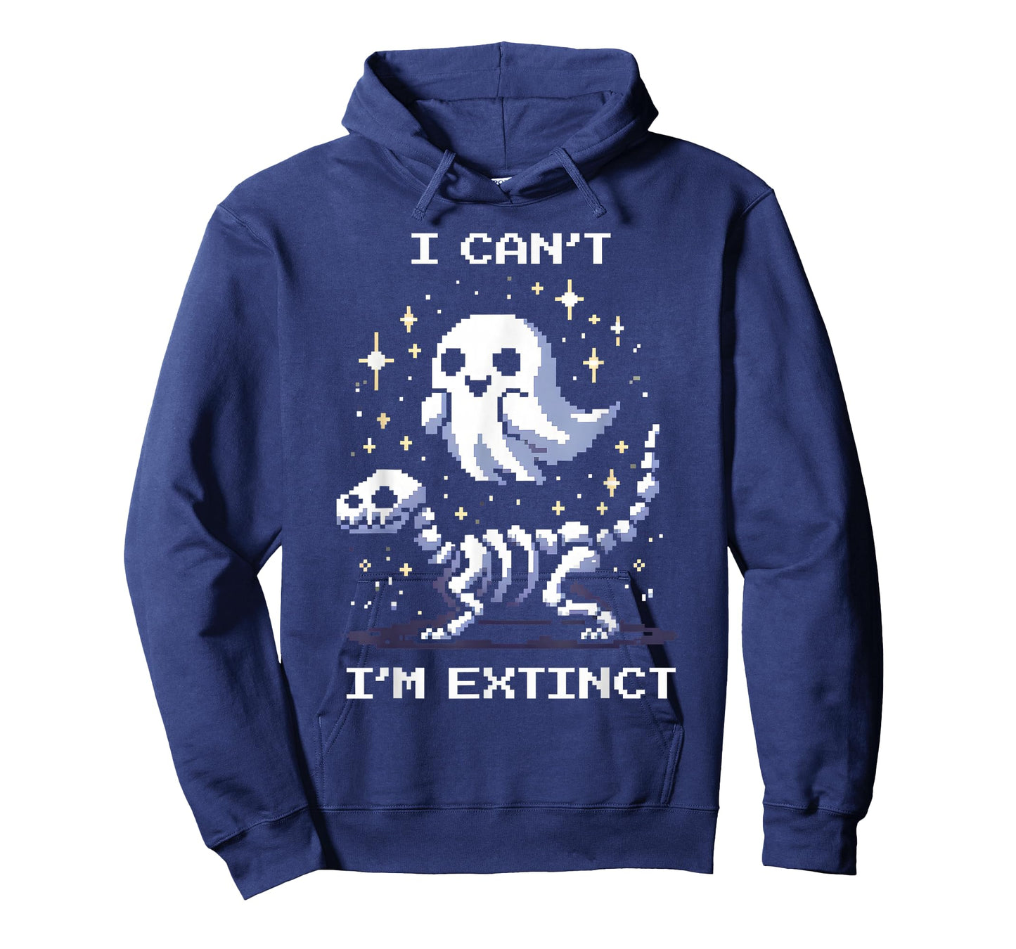 I Can’t, I’m Extinct | Pixel Art Dinosaur Fossil T-Shirt
