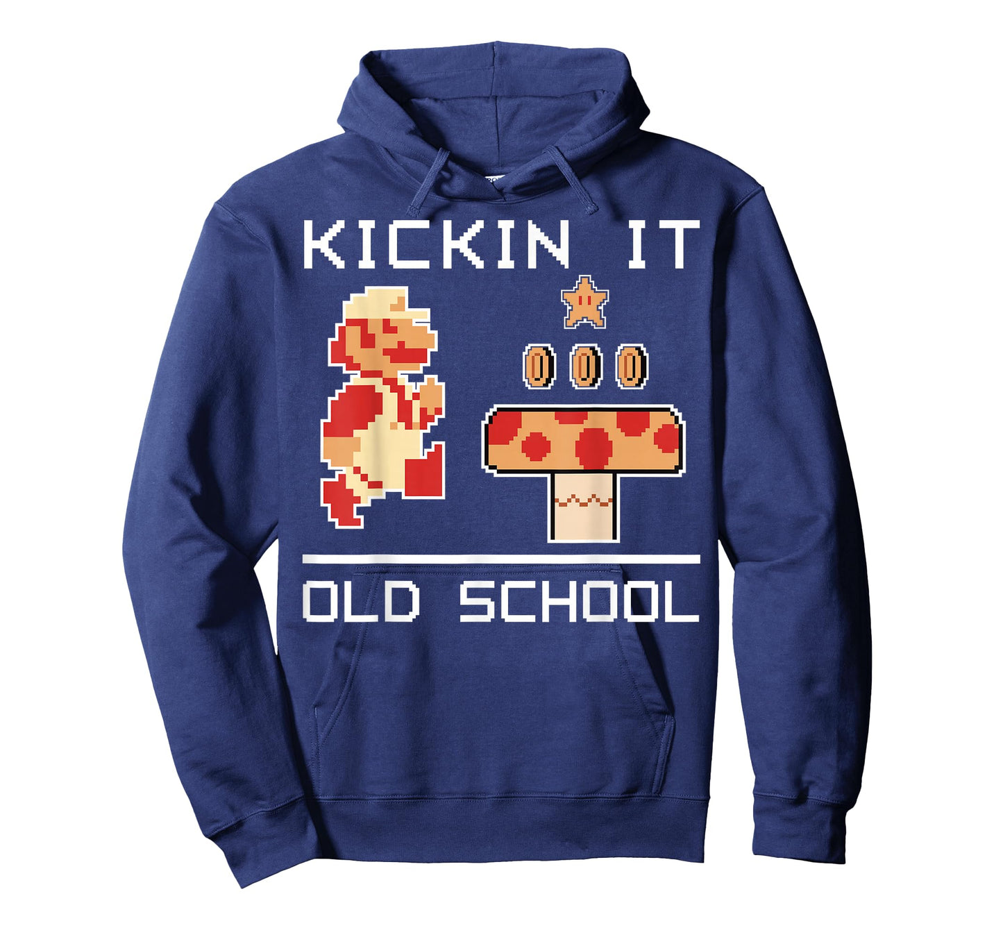 Super Mario Kickin' It Old School Vintage Text Poster T-Shirt