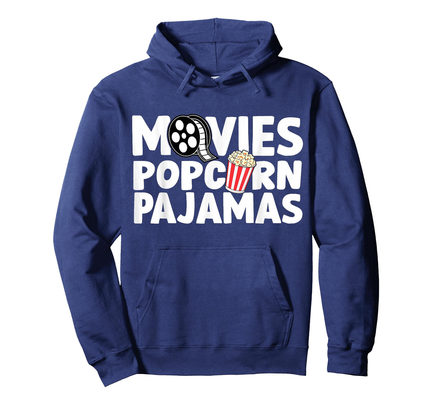 Movies Popcorn and Pajamas Popcorn Movie Night T-Shirt