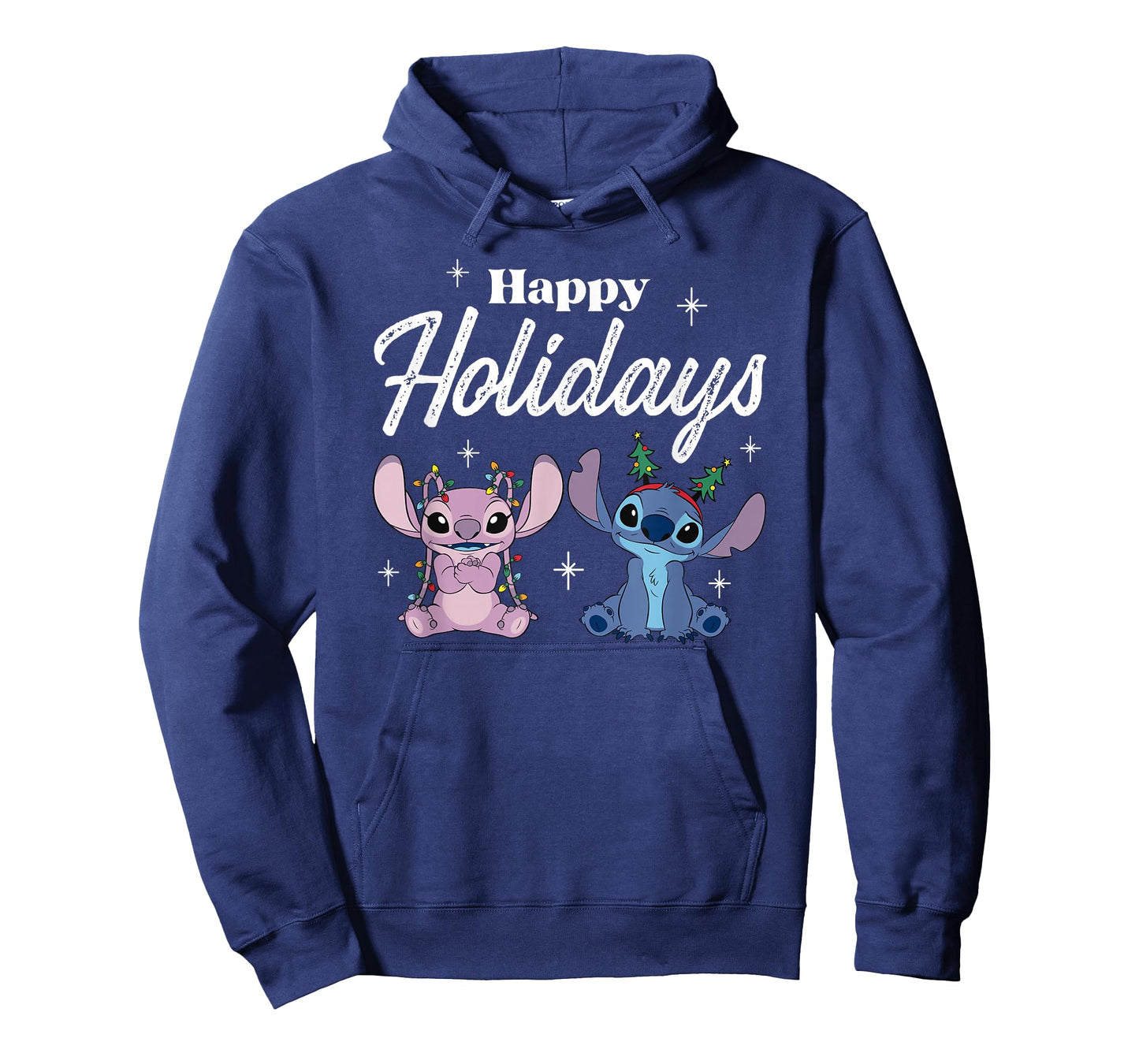 Disney Lilo & Stitch Christmas Happy Holidays Stitch & Angel T-Shirt