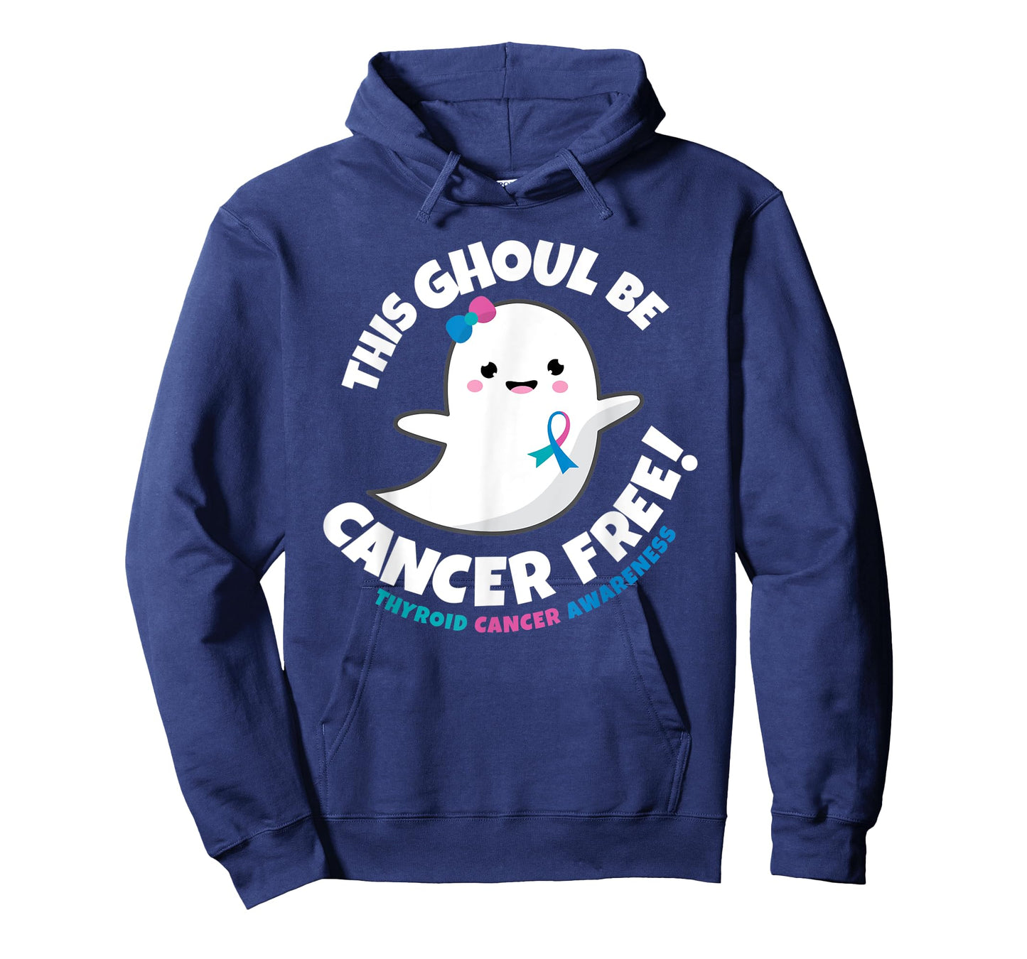 Thyroid Cancer Free Survivor Halloween Cute Ghost Girl Gift T-Shirt