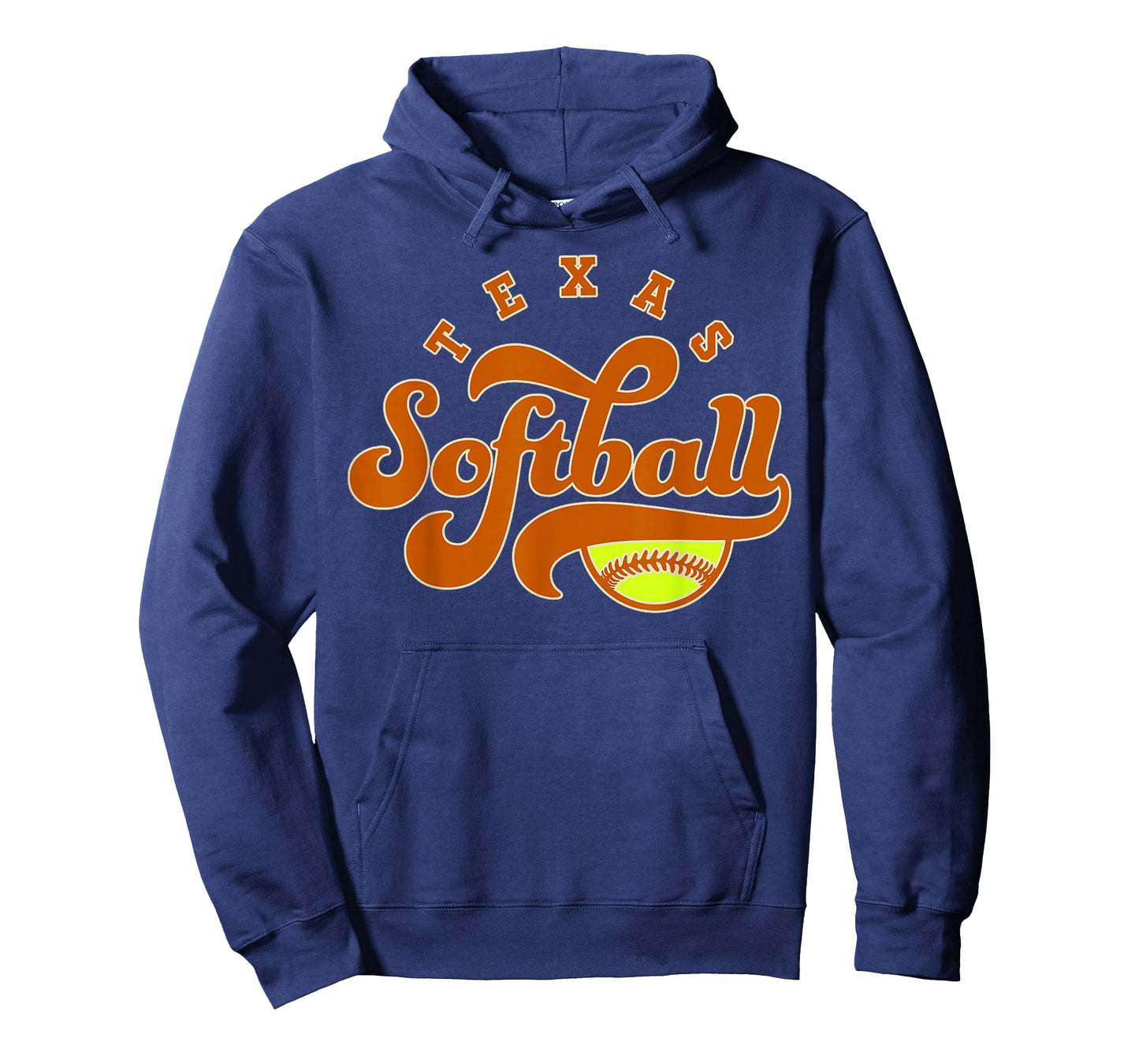 Texas Softball Vintage Mens Kids Team Retro Softball Fan T-Shirt