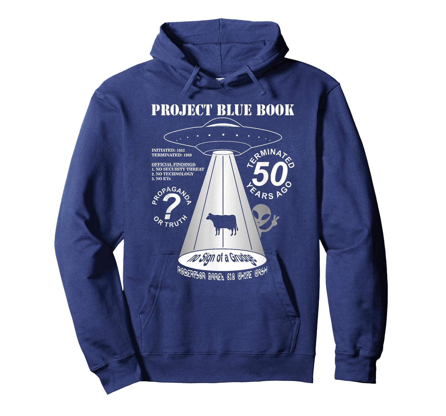 Project Blue Book UFO Investigation 50th Anniversary T-Shirt
