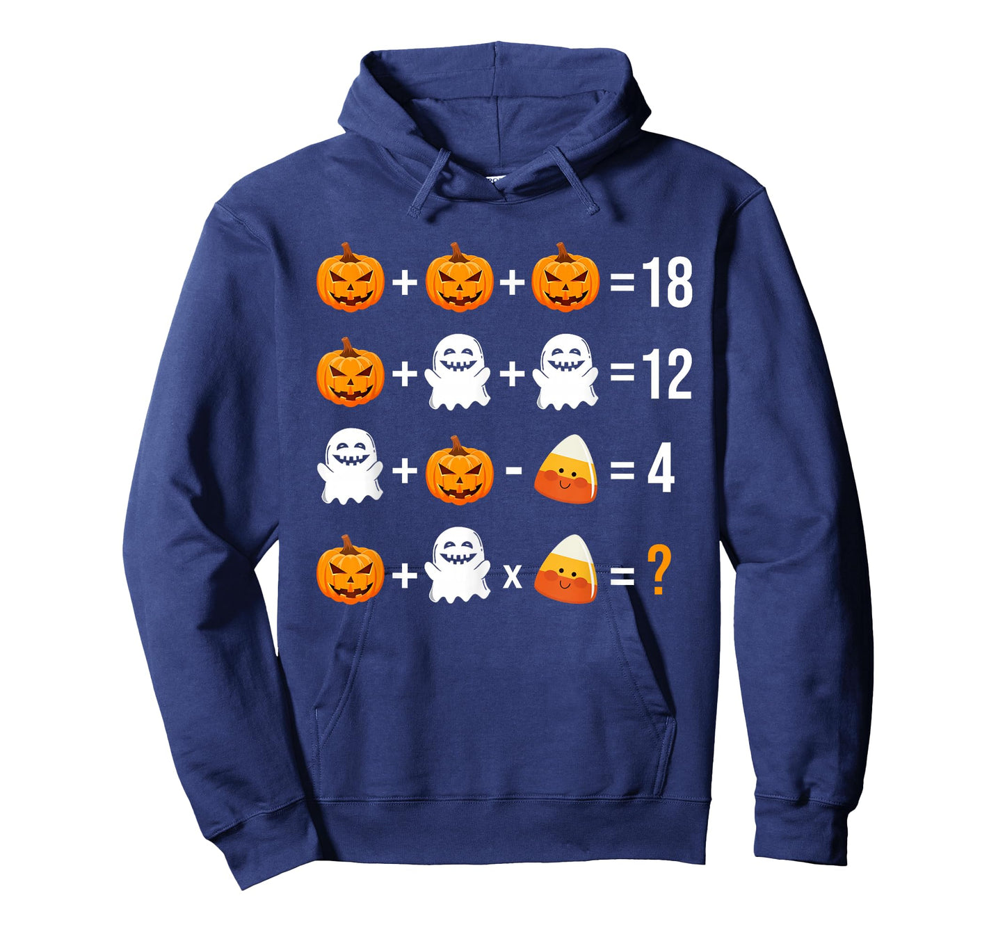 Math Teacher Halloween Equation Pumpkin Ghost Candy corn T-Shirt