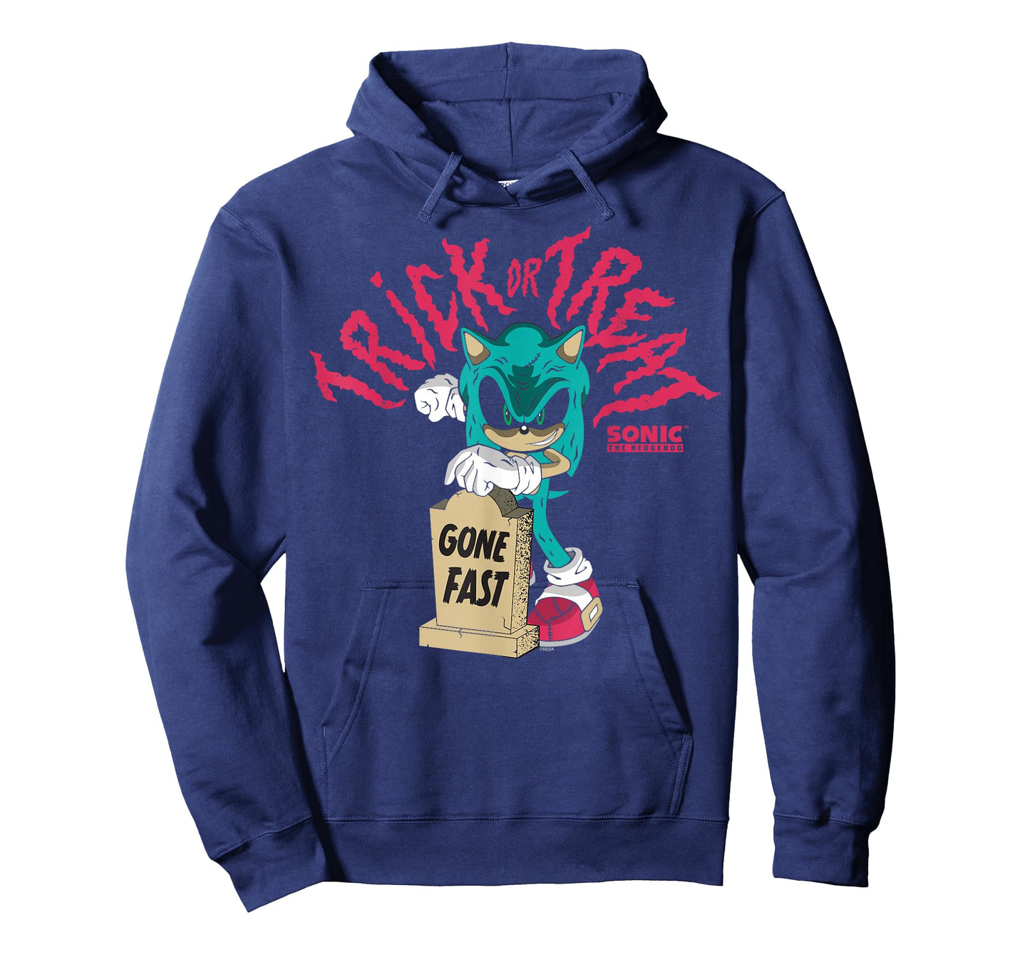 Sonic The Hedgehog Halloween Gone Fast Creepy Zombie Sonic T-Shirt