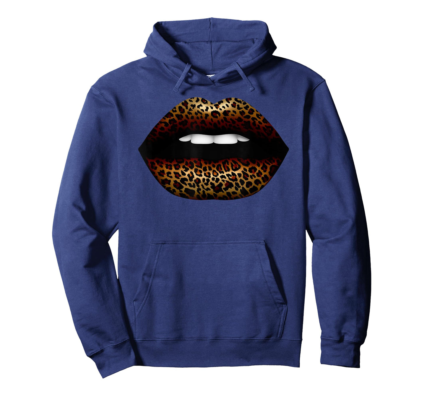 Fashion Leopard Cheetah Sexy Lips Print Clip Art Kiss Me T-Shirt