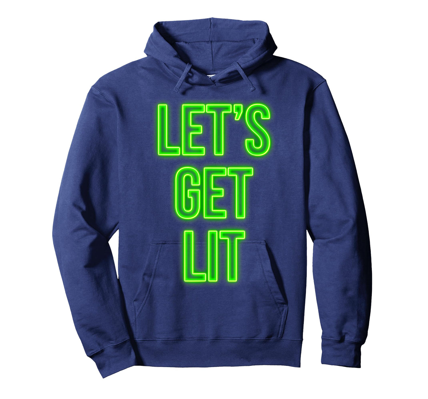 Get Lit Christmas T-Shirt Neon Vintage Retro Outfit T-Shirt