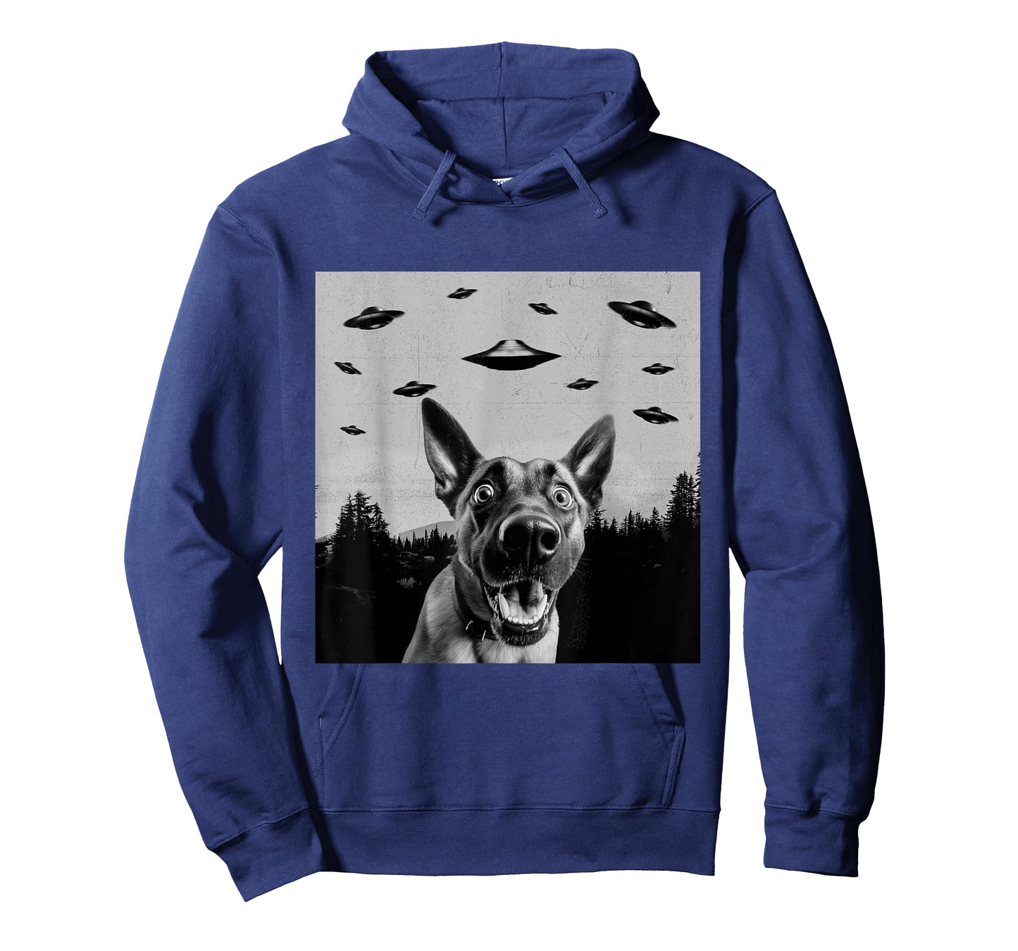 Alien UFO Funny Belgian Malinois Dog Lover Men Women Kids T-Shirt