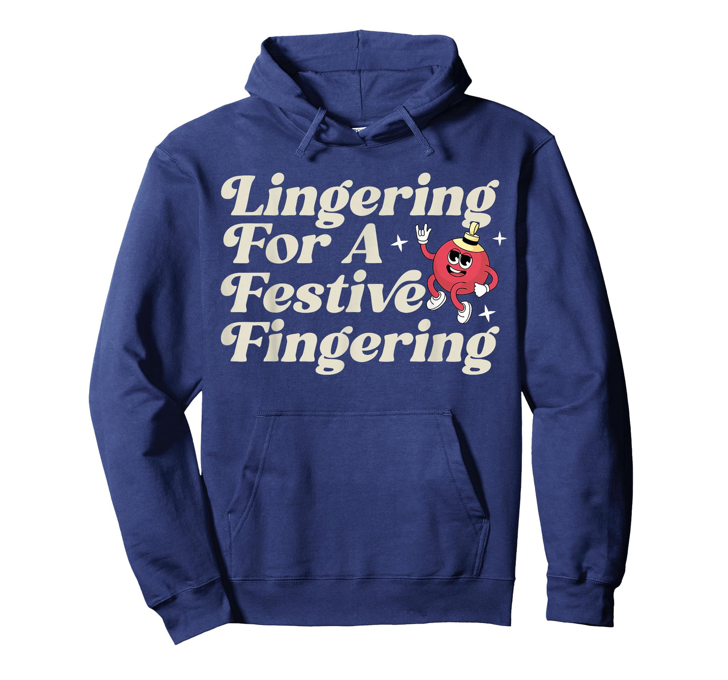 Funny Lingering for a Festive Fingering Adult Humor Xmas T-Shirt