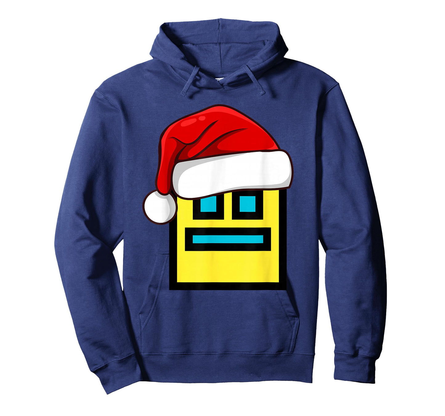 Dash Geometry Repeat Christmas Santa Hat Game Video Gamer T-Shirt