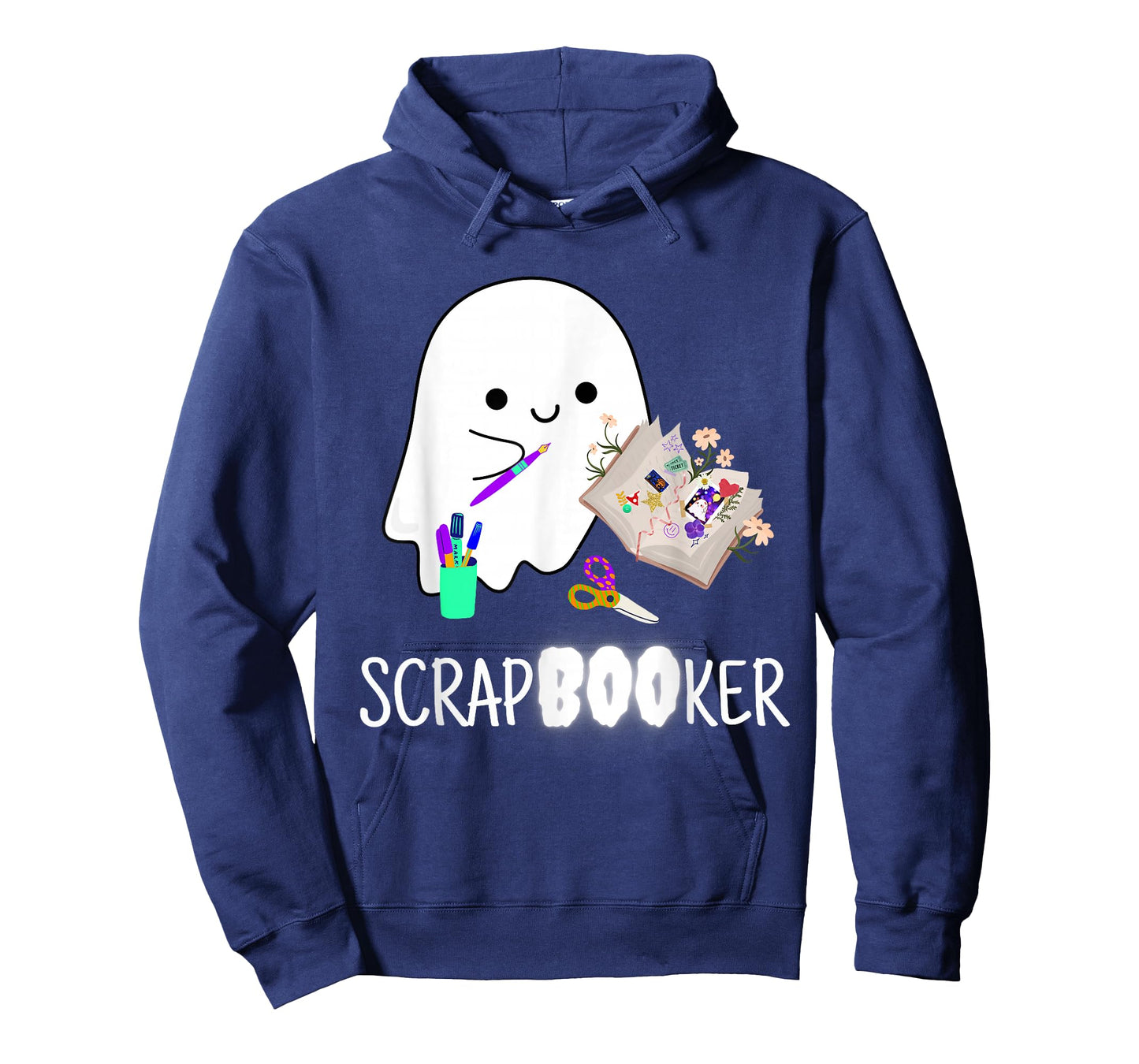 Cute Ghost Halloween Scrapbook Arts Crafts T-Shirt