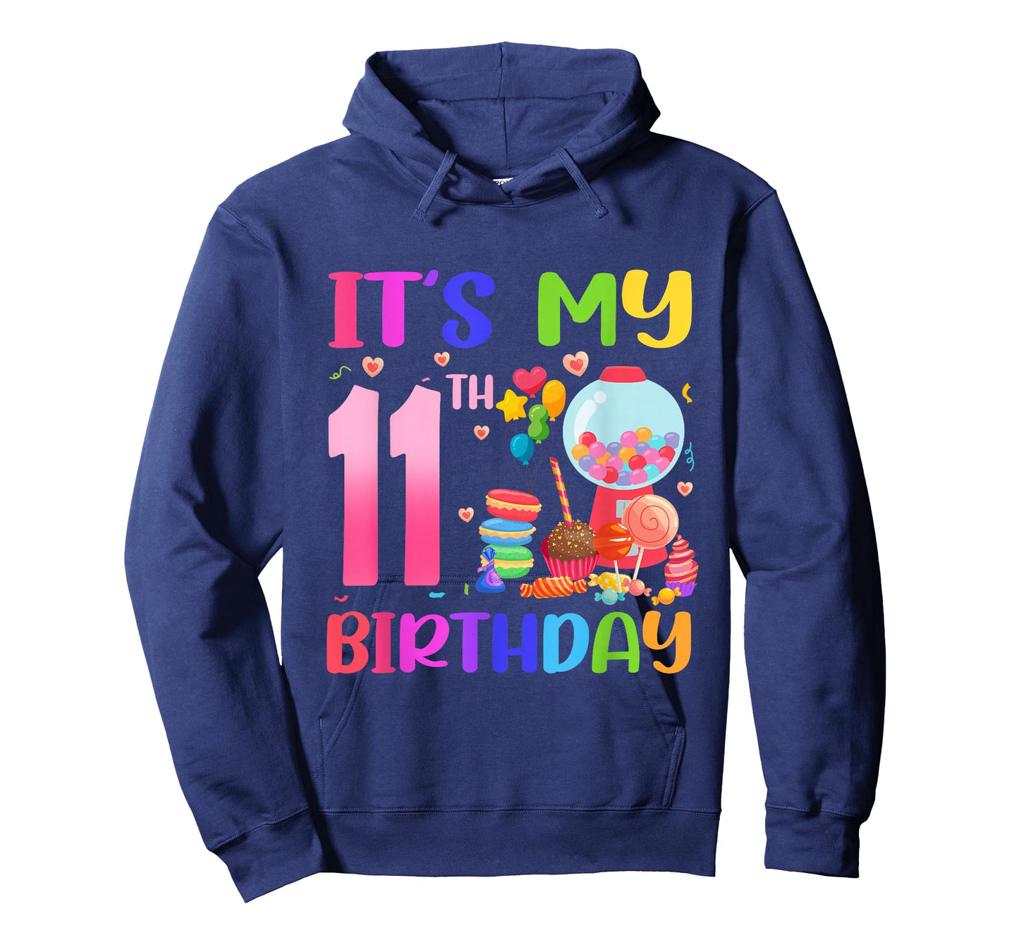 It's My 11th Birthday Girl Candy Candyland 11 Year Old T-Shirt