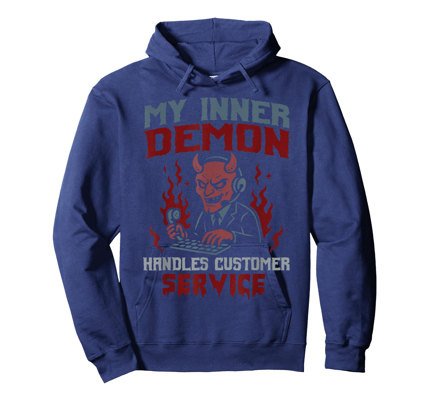 Inner Demon Handles Customer Service Halloween Haunted T-Shirt