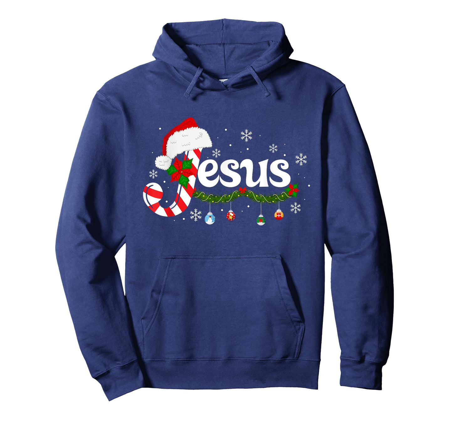 Christmas Letter J for Jesus Christian Candy Cane Santa Hat T-Shirt
