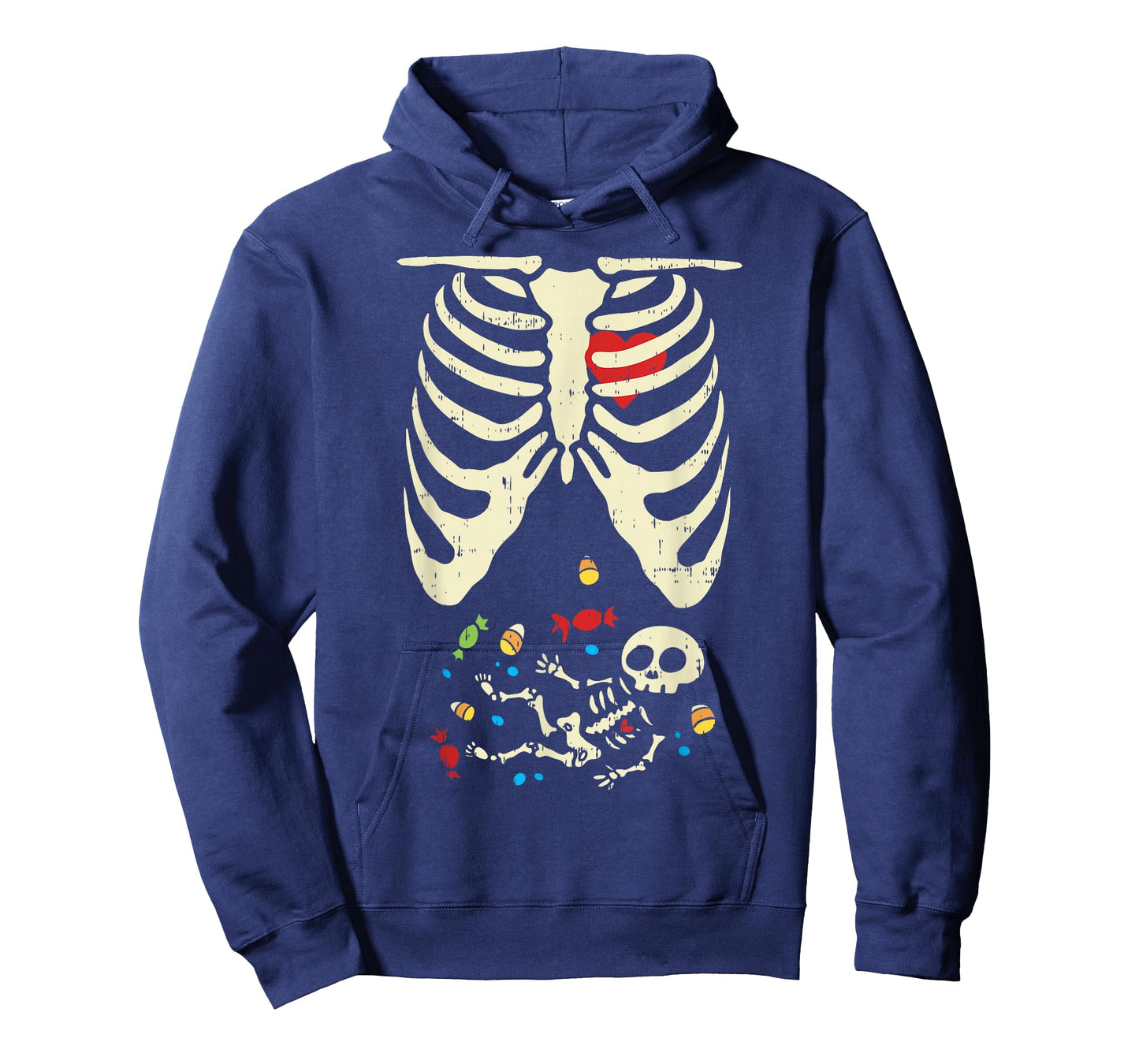 Skeleton Pregnancy Halloween Costume Shirt Candy Son Mom T-Shirt