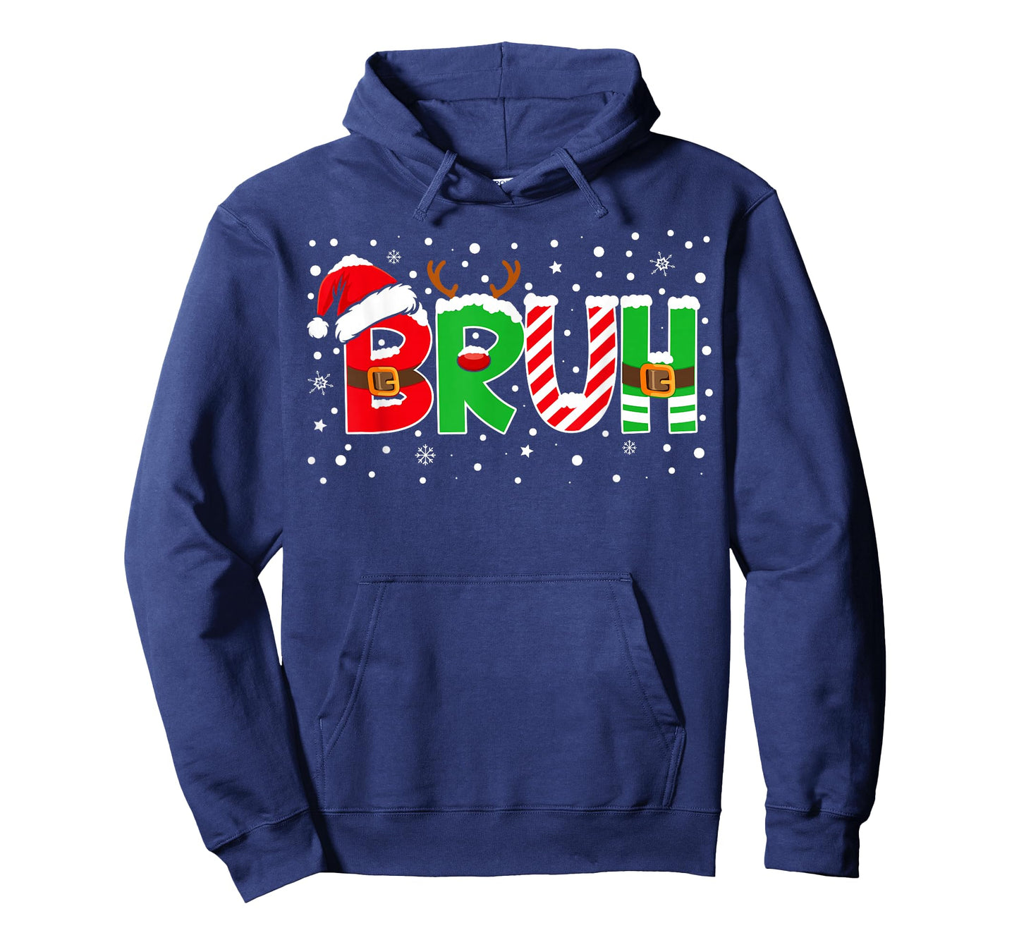 Bruh Funny Saying Bro Teens Boys Kids Christmas Pajamas Xmas T-Shirt