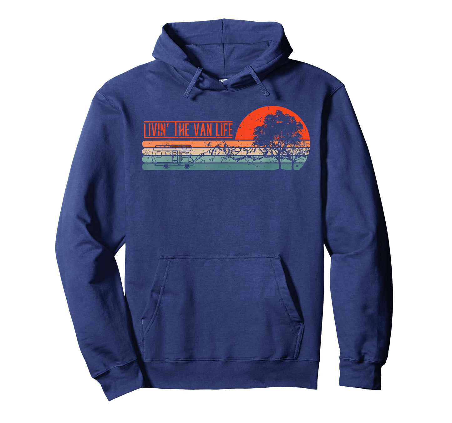 Livin That Van Life | Retro Camper Camping Van T-Shirt