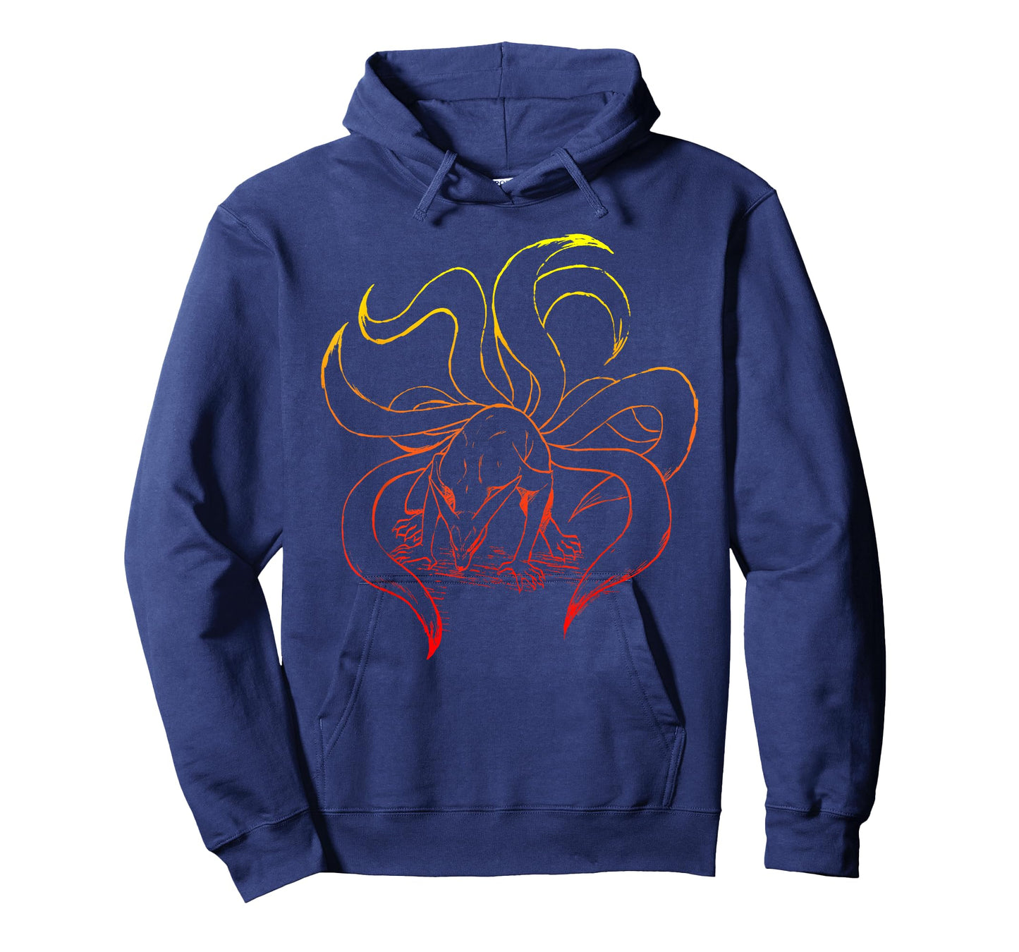 Naruto Shippuden Nine Tails Gradient Outline T-Shirt