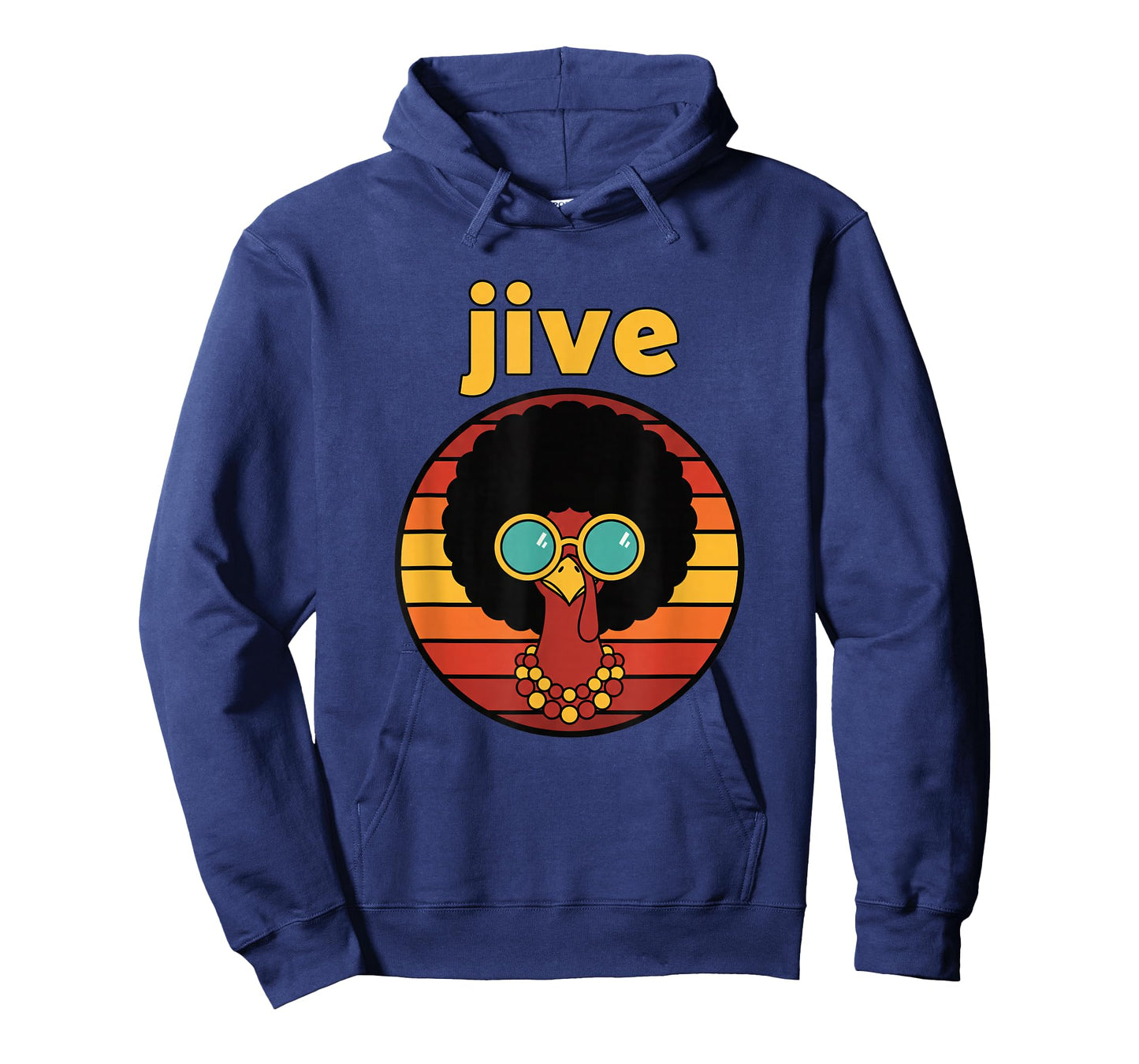 Jive Thanksgiving Afro Retro 70s Turkey Vintage Friendsgivin T-Shirt