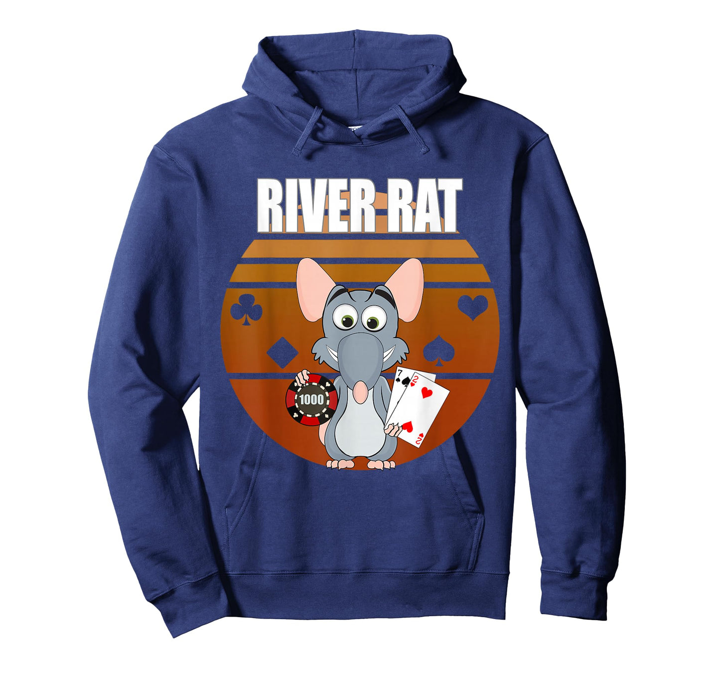 River Rat Poker Funny Texas Holdem design T-Shirt