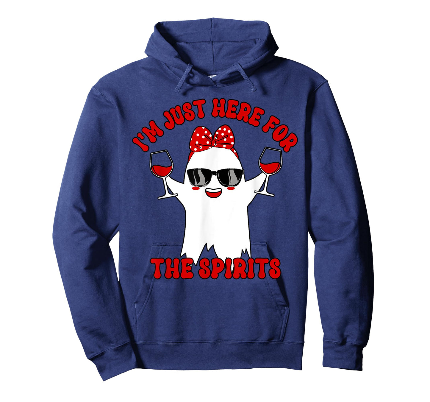 I'm Just Here For Spirits Ghost Wine Halloween Couple Women T-Shirt
