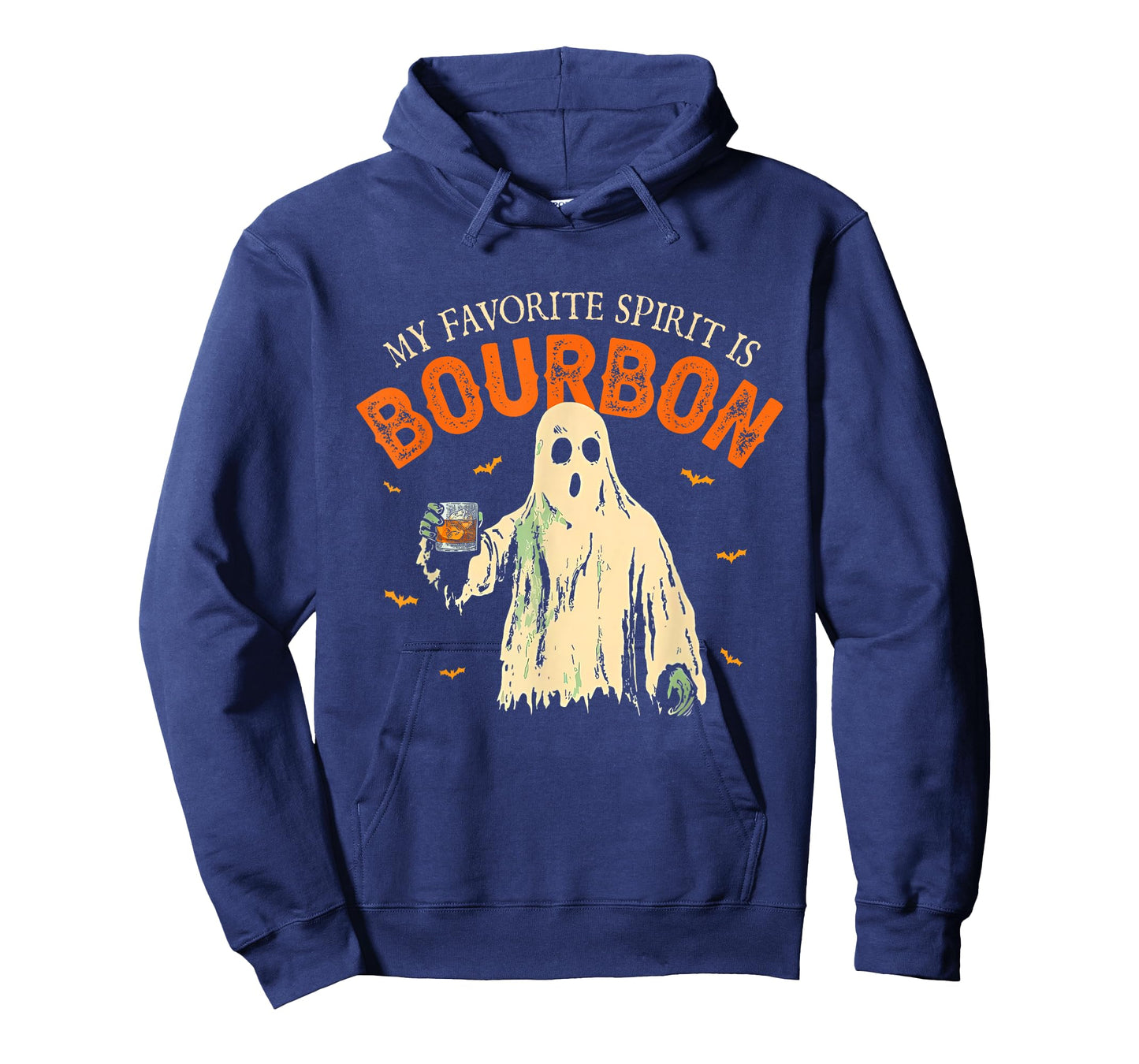 My Favorite Spirit Is Bourbon Funny Ghost Halloween Costume T-Shirt