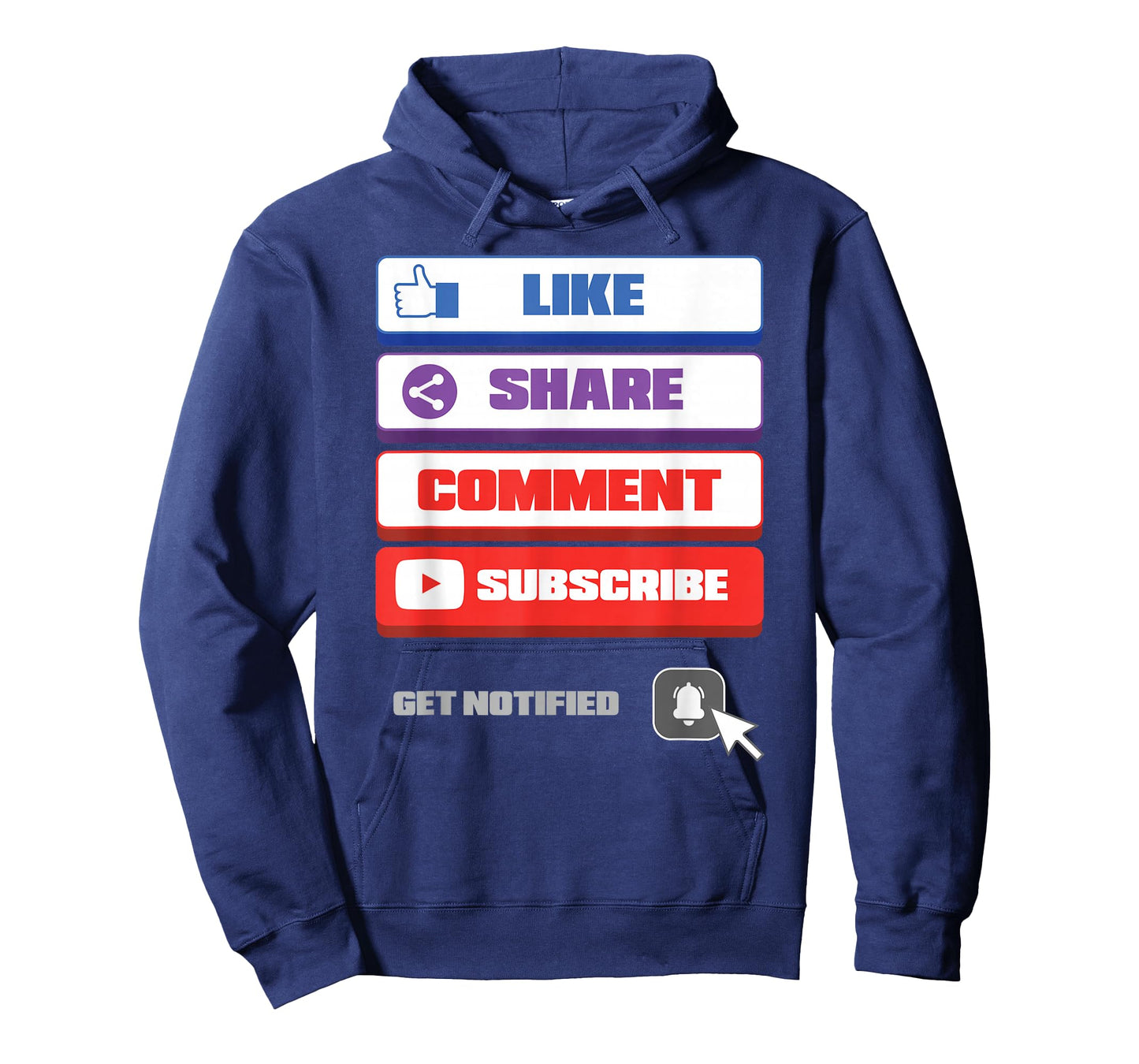 Social Media Like Share Comment Subscribe Vlogger T-Shirt