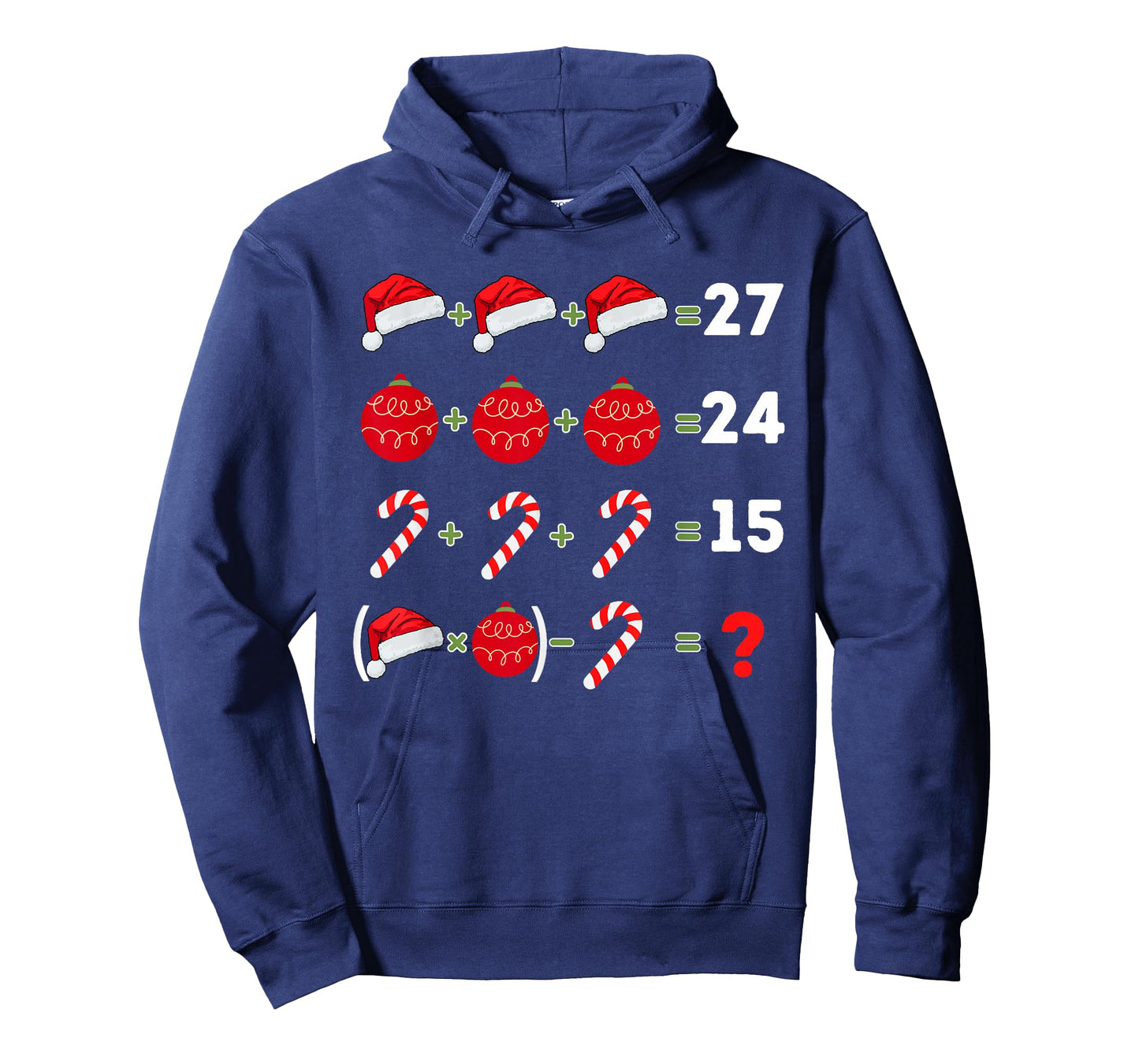 Funny Christmas 6 7 Puzzle Santa Hat Ornament Candy 67 Meme T-Shirt