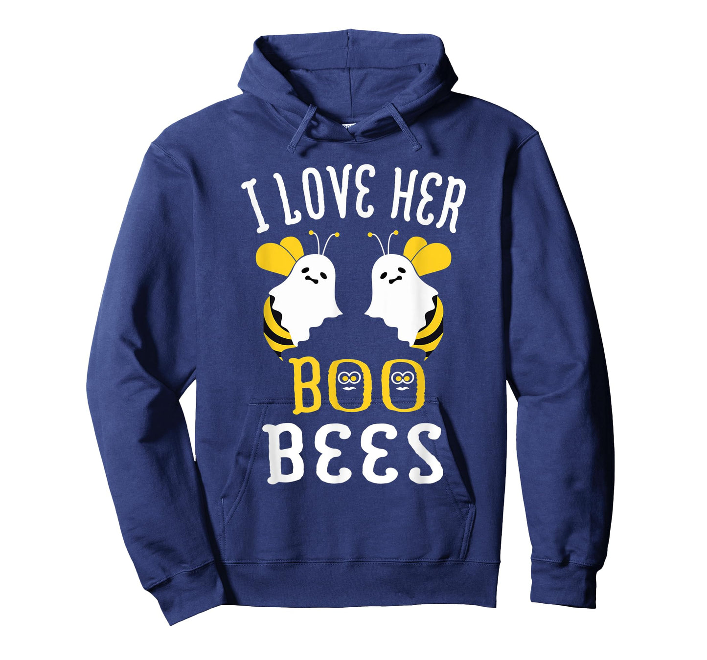 Boo Bees Halloween Couple I Love Her Matching Costume T-Shirt