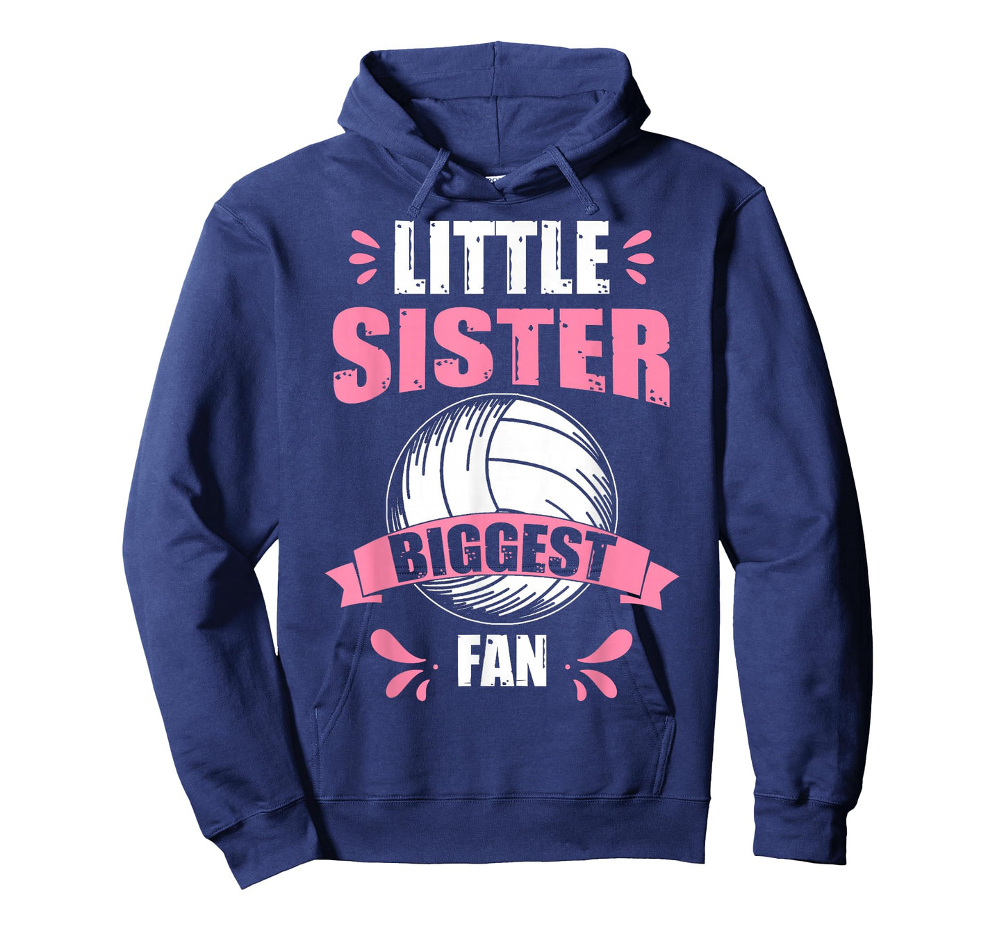 Funny Little Sister Biggest Fan Volleyball Sister T-Shirt