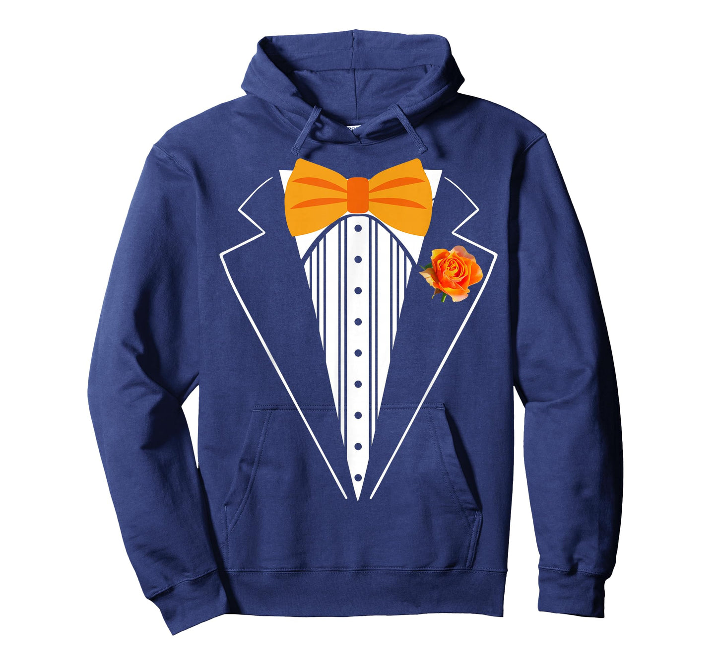 Kids Adult Orange Bowtie Tuxedo Toddler Costume Youth Tux T-Shirt