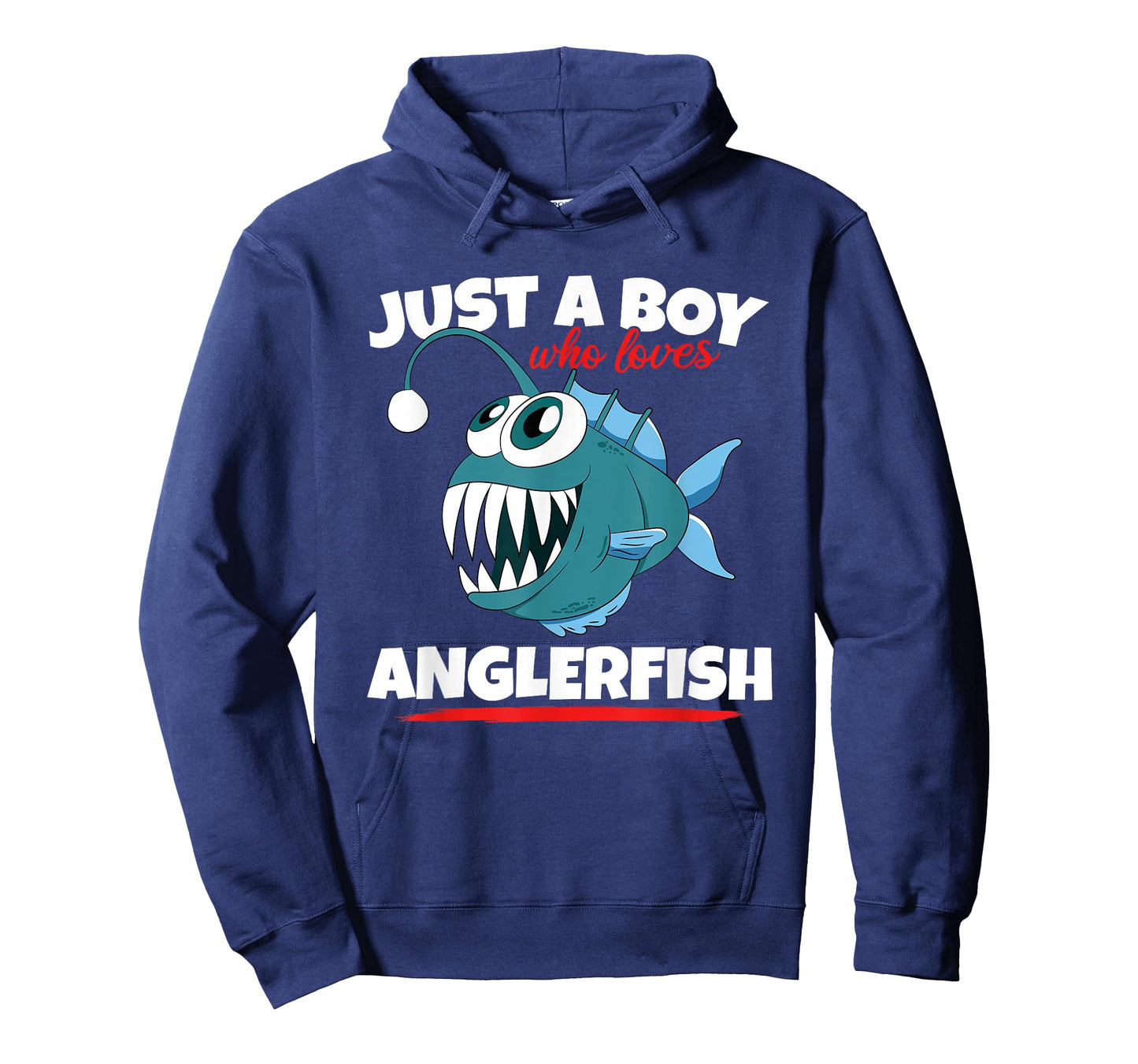 Just A Boy Who Loves Angler Fish Funny Fishing Anglerfish T-Shirt