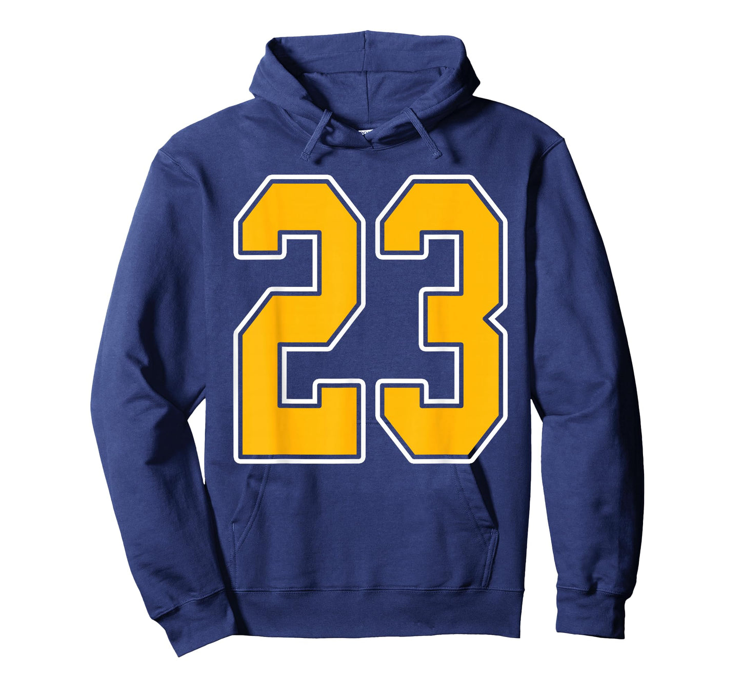 Gold and White Sports Number 23 Jersey Uniform Player T-Shirt
