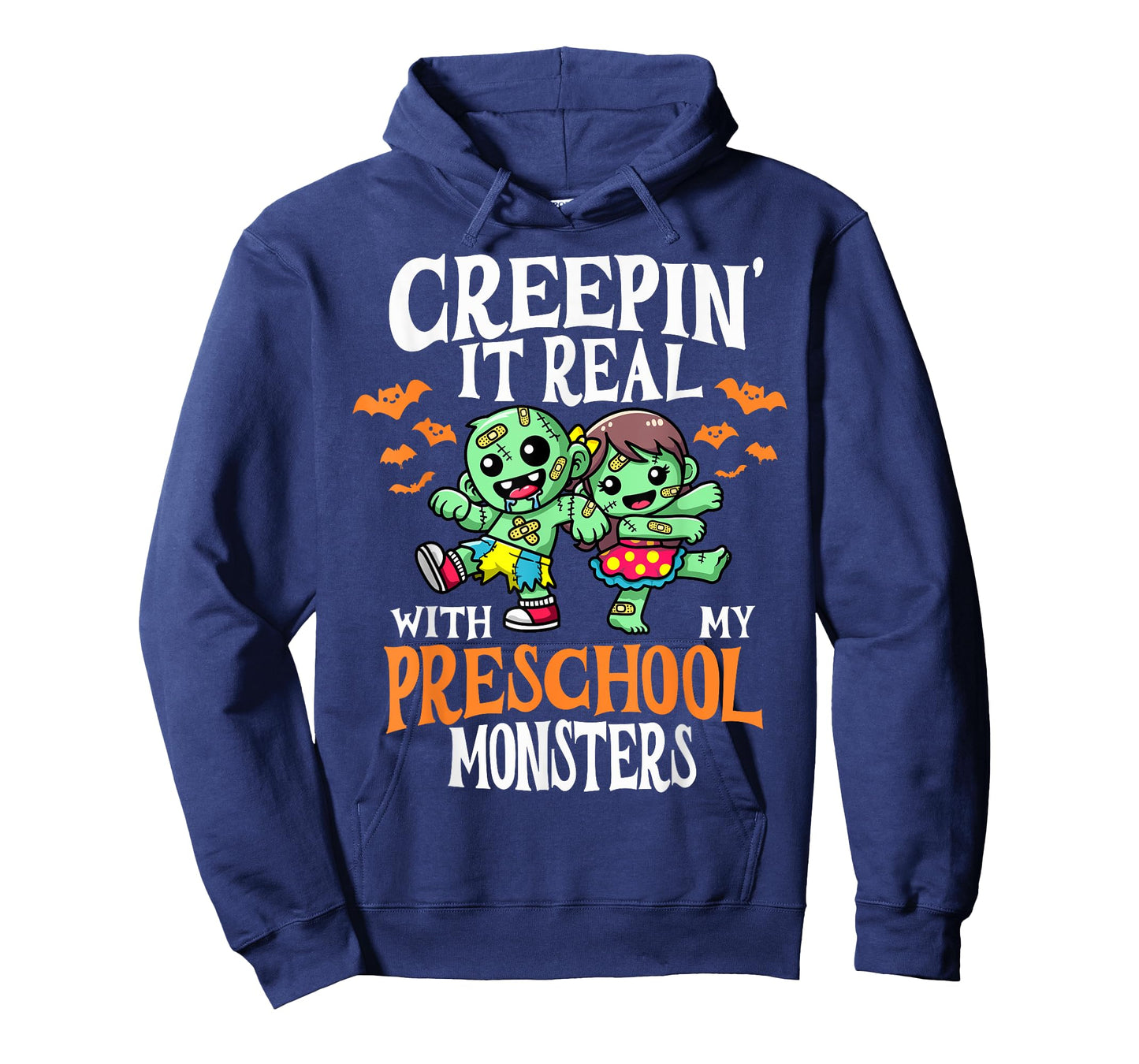 Creepin It Real Monster School Preschool Teacher Halloween T-Shirt