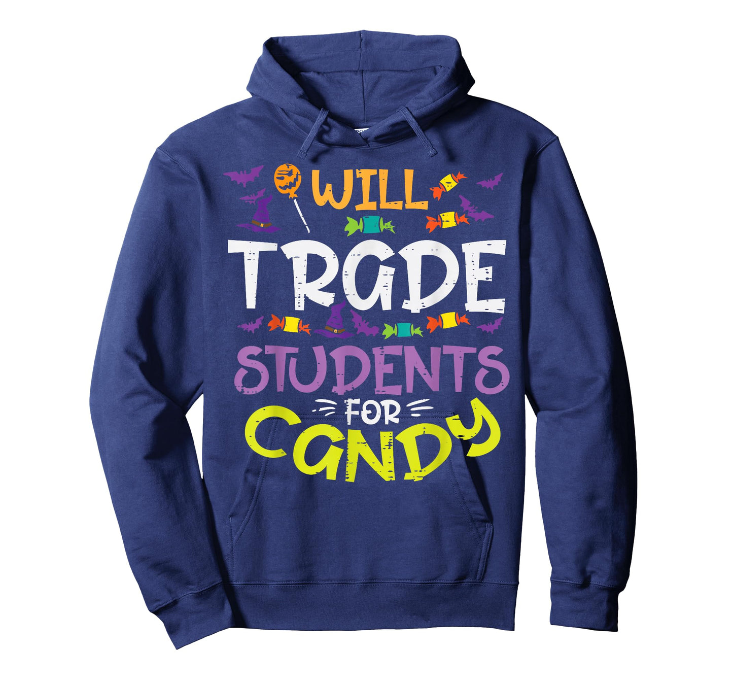 Halloween Teacher Will Trade Students For Candy Women Men T-Shirt
