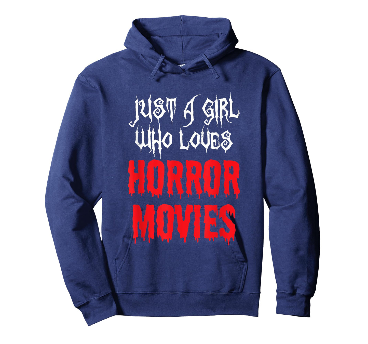 Just A Girls Who Love Horror Movies Womens Spooky Halloween T-Shirt