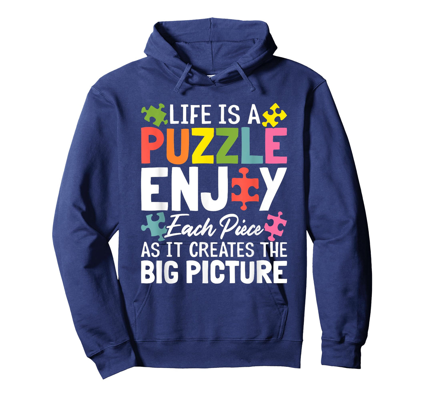 Life Is A Puzzle Enjoy Each Piece Funny Jigsaw Puzzle Lovers T-Shirt