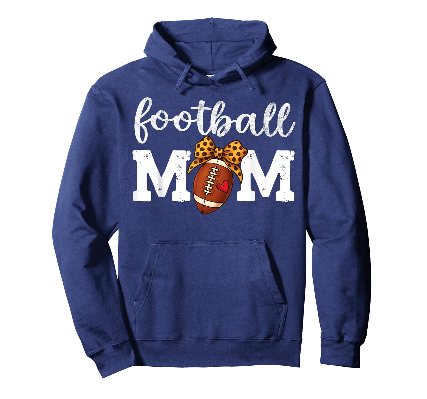 Louder & Prouder Vintage Proud Game Mama of Football Mom Bow T-Shirt