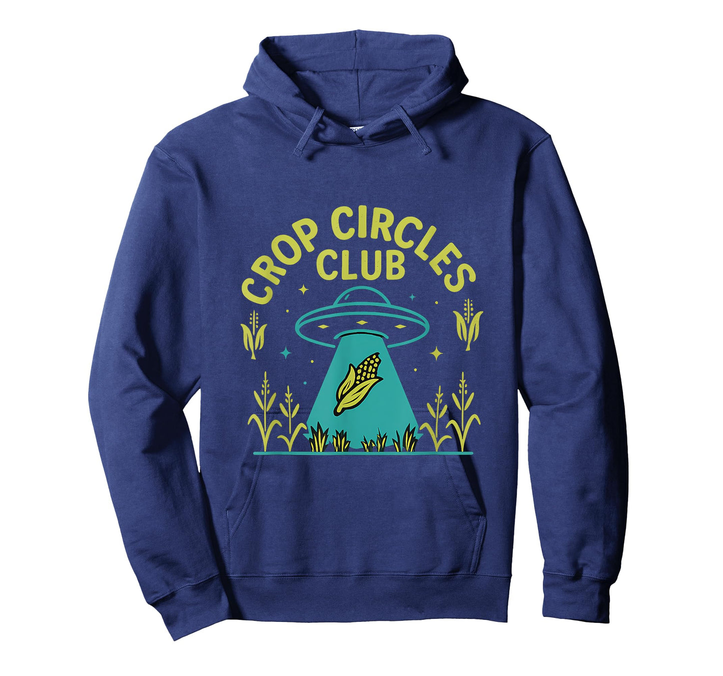 Crop Circles Club Alien UFO Corn Farm Humor Design T-Shirt