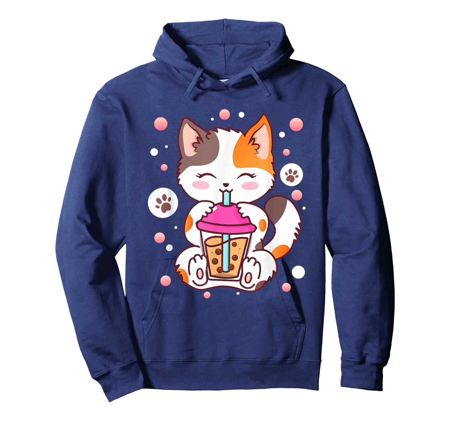 Cat Boba Tea Bubble Tea Kawaii Anime Japanese Neko Girl Teen T-Shirt