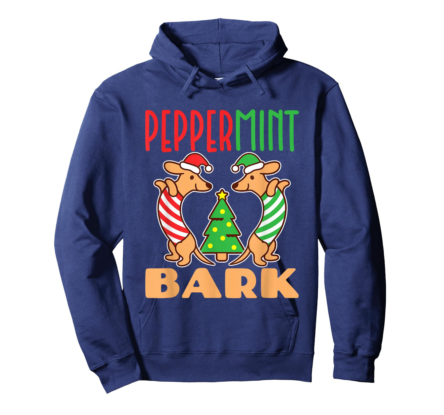 Peppermint Bark Christmas Doxie Dachshund Dog Pun Xmas T-Shirt