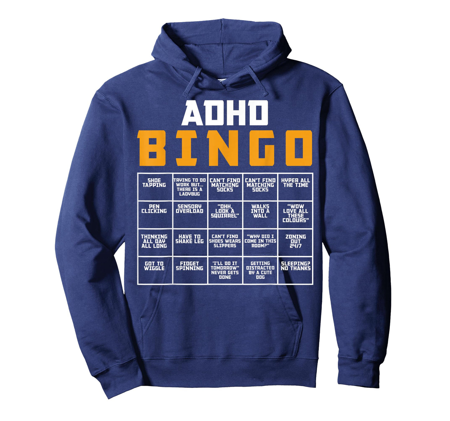 World Mental Health Awareness Day ADHD Bingo Funny T-Shirt