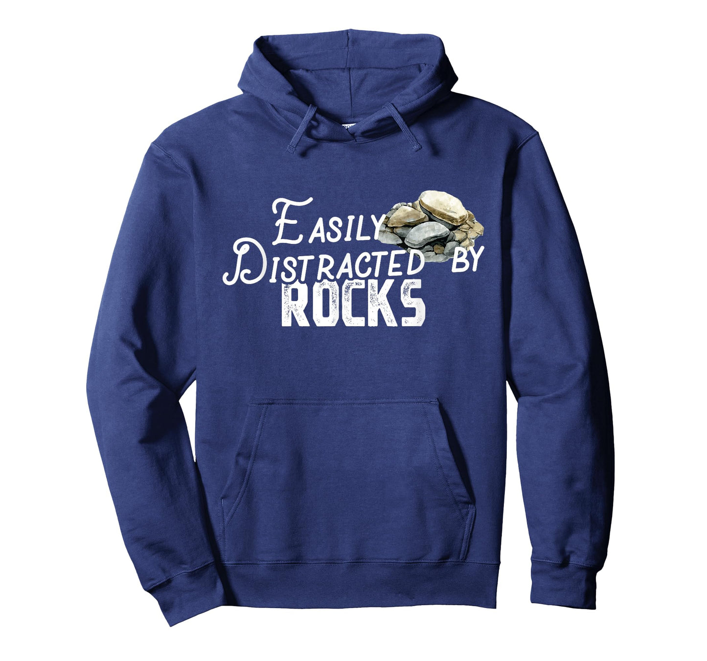 Easily Distracted By Rocks - Cute Rock Collector T-Shirt