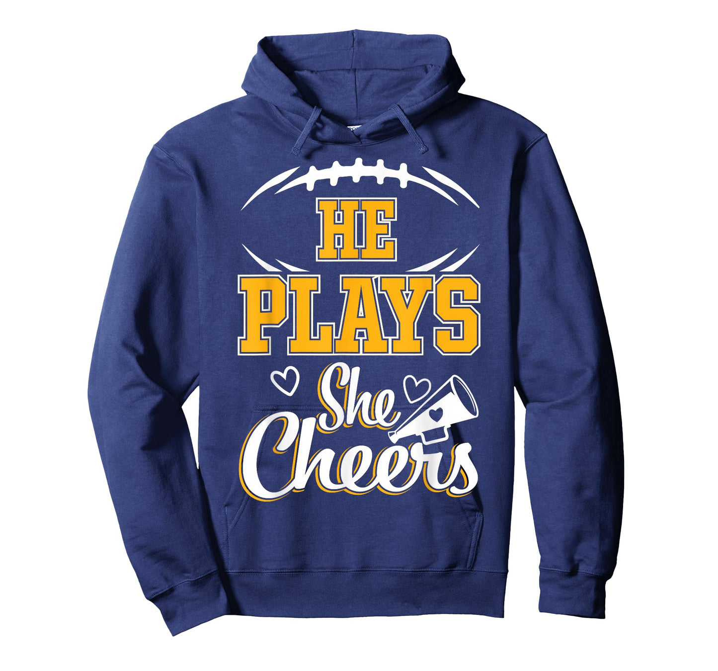 Football and Cheer Mom Cheerleading Mother Football T-Shirt