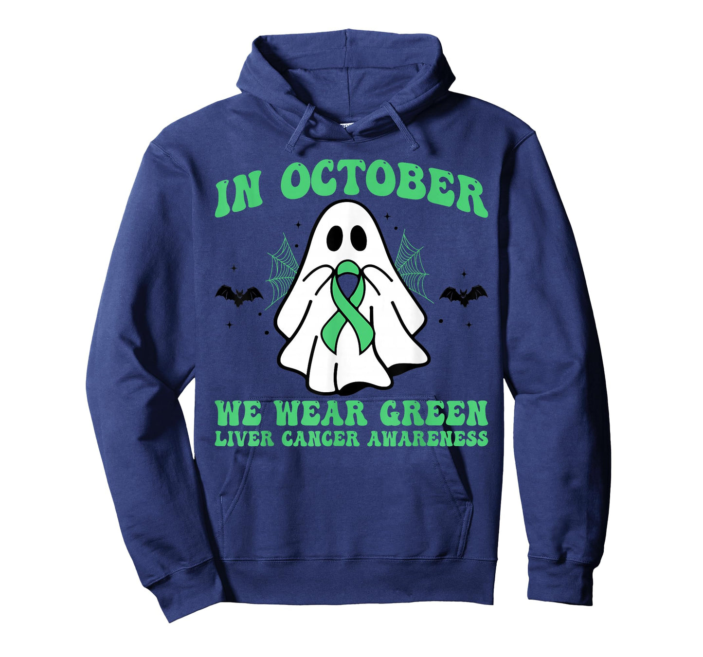 In October We Wear Green Liver Cancer Awareness Halloween T-Shirt