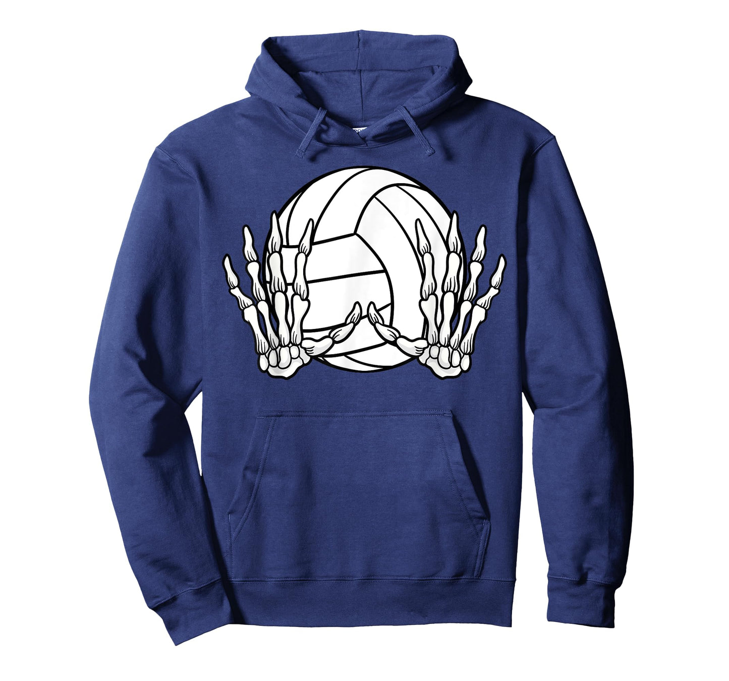 Volleyball Sport Halloween Skeleton Hand T-Shirt