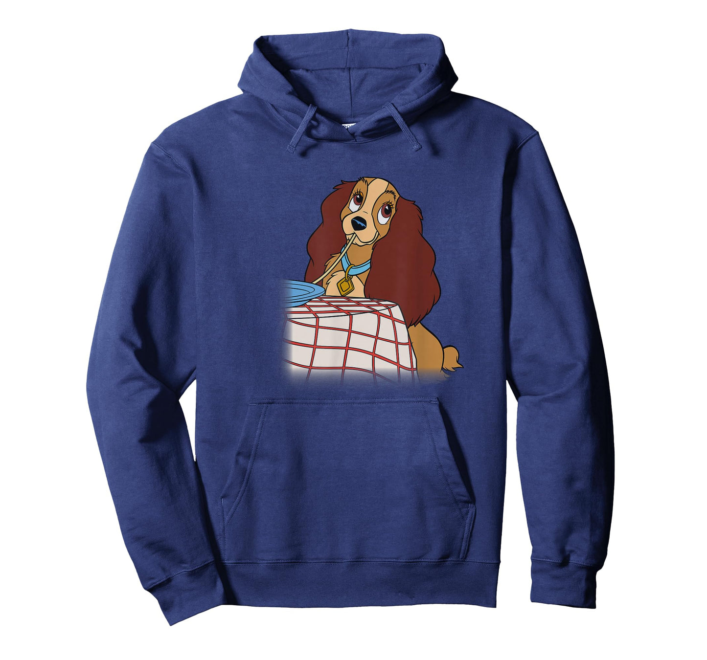Disney Lady and The Tramp Iconic Spaghetti Scene Lady Side T-Shirt
