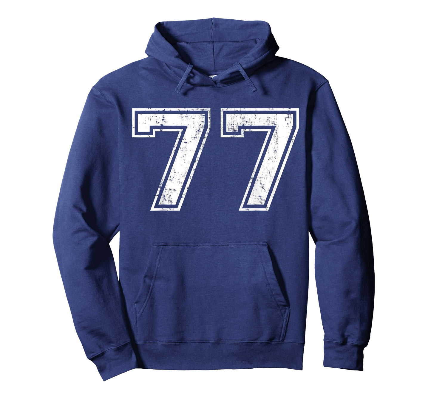 Number 77 Distressed Vintage Seventy Seven Sports Practice T-Shirt