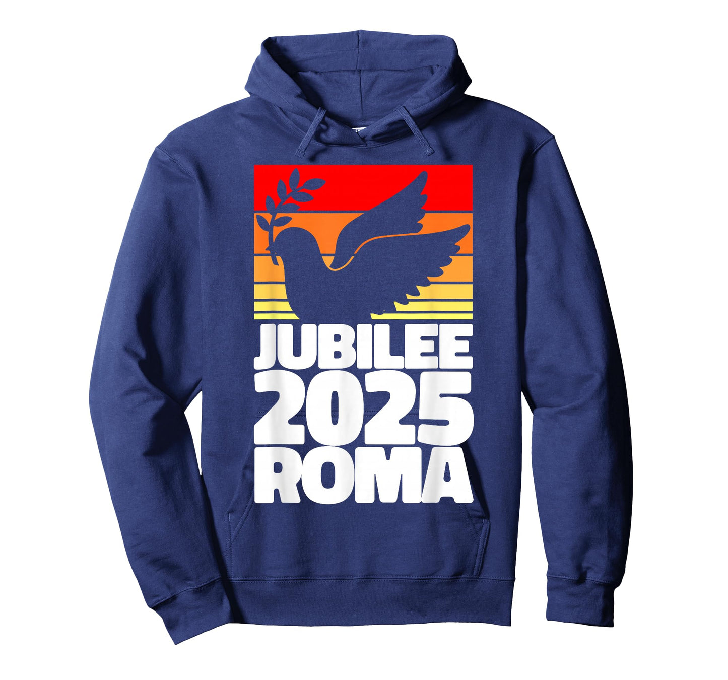 Jubilee 2025 Roma Peace Dove Striped Sunrise Holy Faith Year T-Shirt